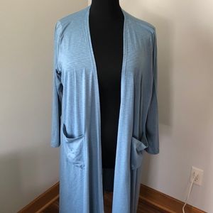 LuLaRoe light blue Sarah Cardigan XL